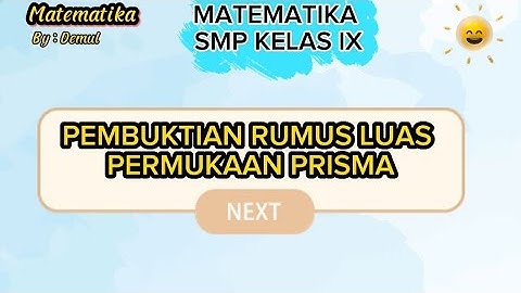 Pembuktian rumus luas prisma segitiga. #luaspermukaan #prisma #mediapendidikan