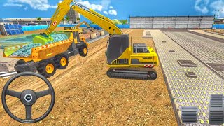 City Road Construction Simulator 3D Game || Excavator Driving Simulator Game