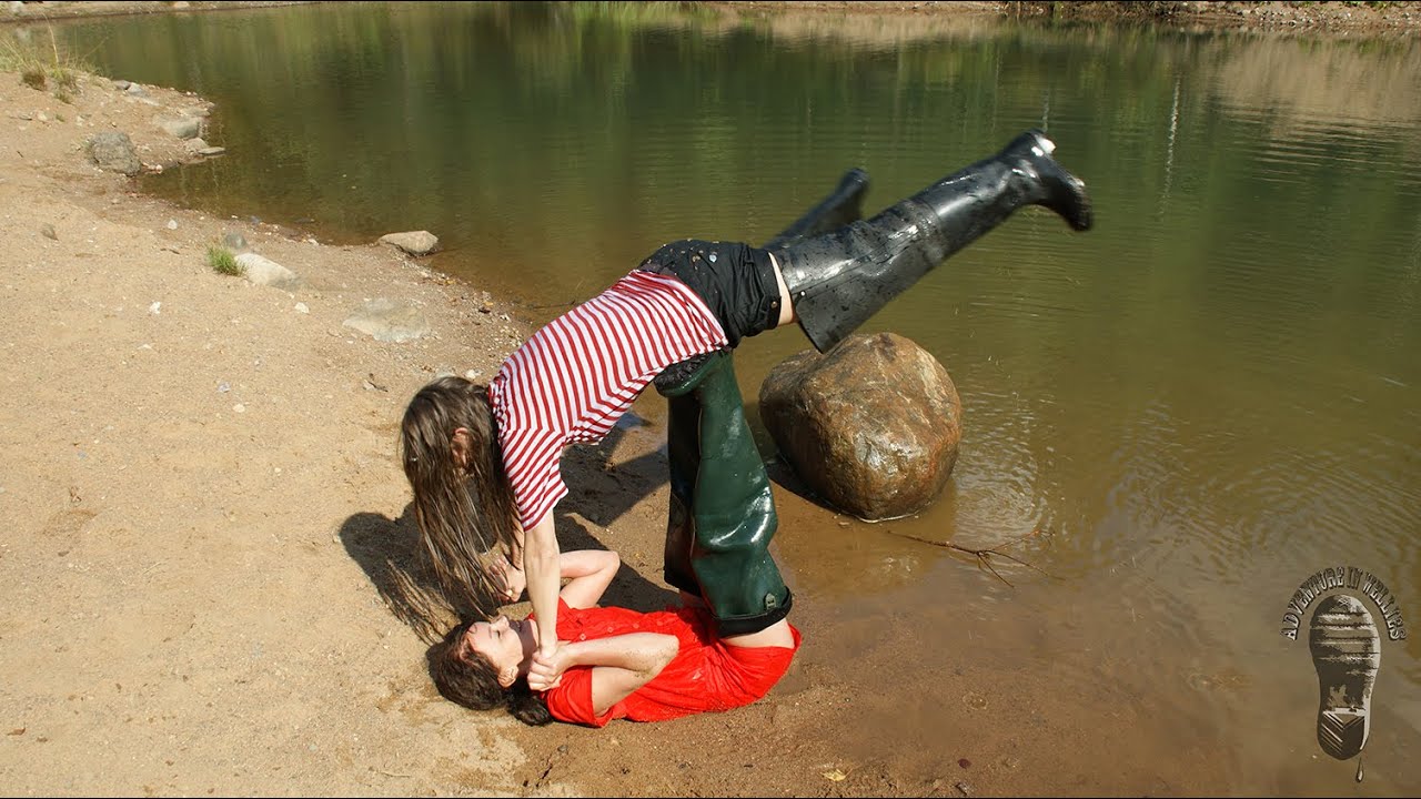 Wet Girls In Waders Are Having Fun Youtube