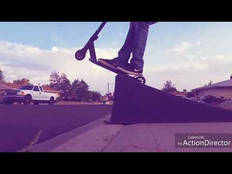 Scooter and skateboarding