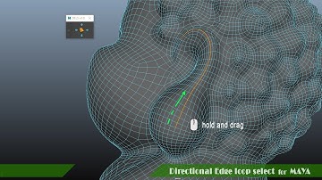 Maya Poly Tool R&D - directoional edge loop select