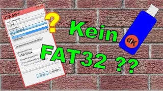 FAT32 formatieren kurz & knapp USB Stick & Festplatte HDD Win 10 größer als 32GB