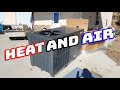 Barn Build Gets HEAT and AIR CONDITIONING! (First Time EVER!)