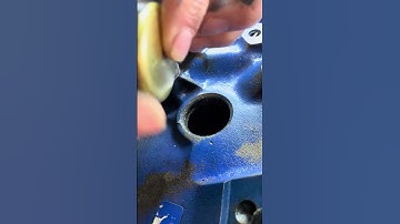 How to install a freeze plug in an engine block #automobile#car#mechanic#fe#truck#howto#engine#diy