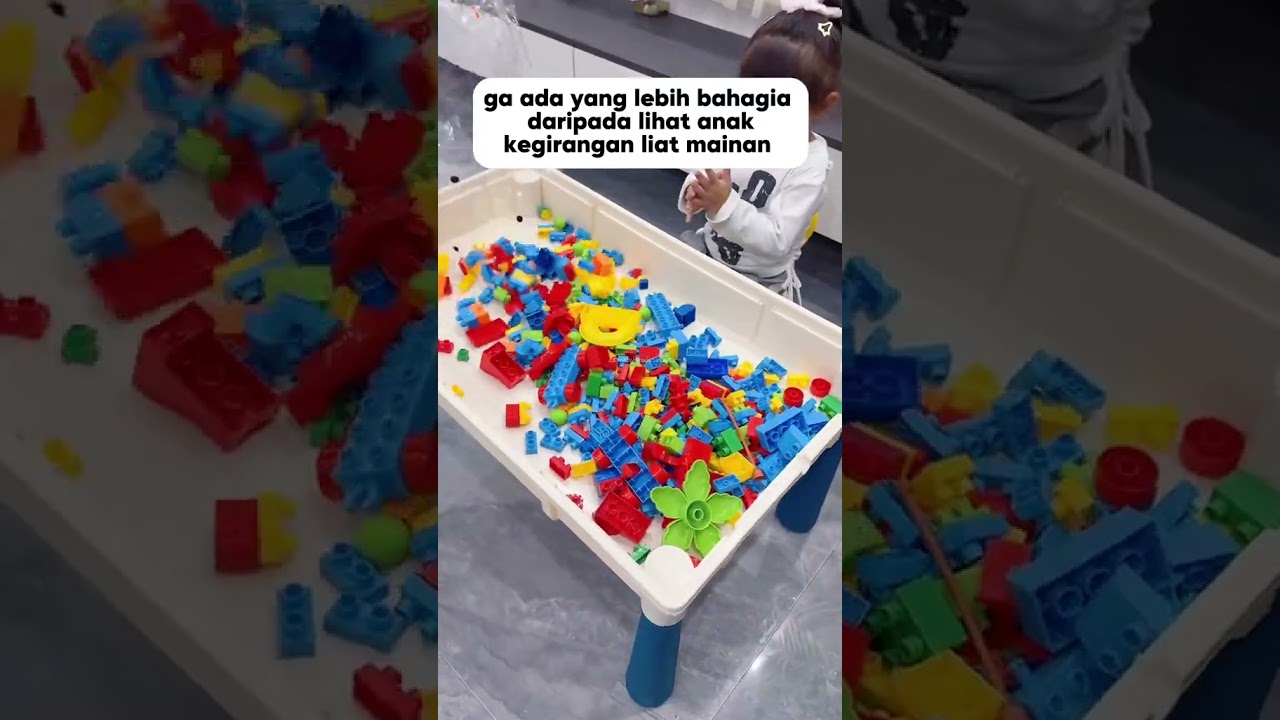 Mainan balok meja anak 