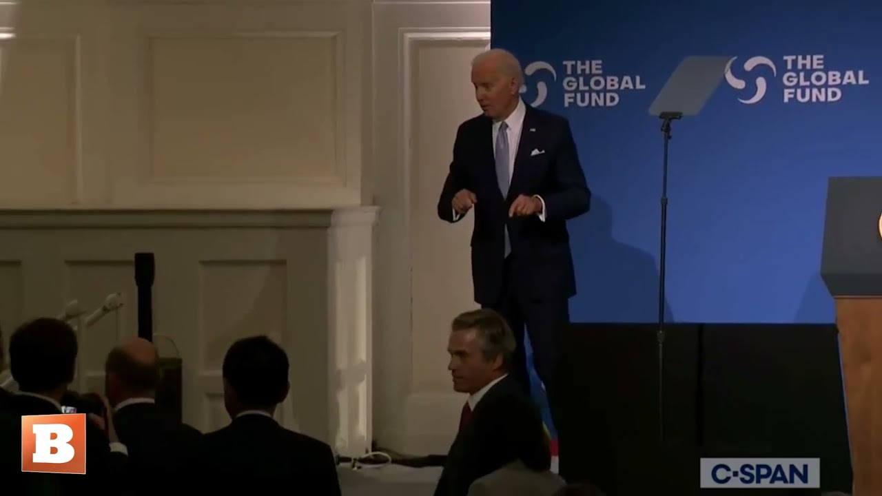Biden Completely Lost on Stage During Global Fund Speech