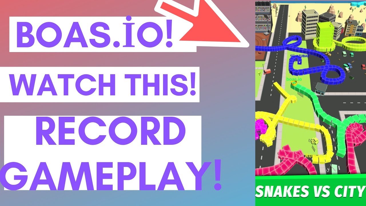 Boas.io Snake vs City Record Gameplay! (2019) YouTube Boas.io Snake vs City Record Gameplay! (2019) YouTube