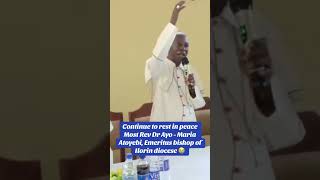 Breaking news: Bishop Ayo-Maria Atoyebi, OP is dead.