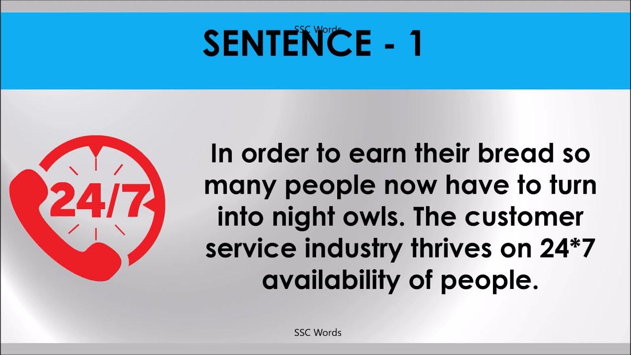 NIGHT OWL Idiom 872 Meaning and five sentences SSC Words YouTube