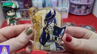 ✨️Genshin Impact Temu haul✨️unboxing badges, acrylic stands and keyring 🙏PLEASE SUBSCRIBE🙏