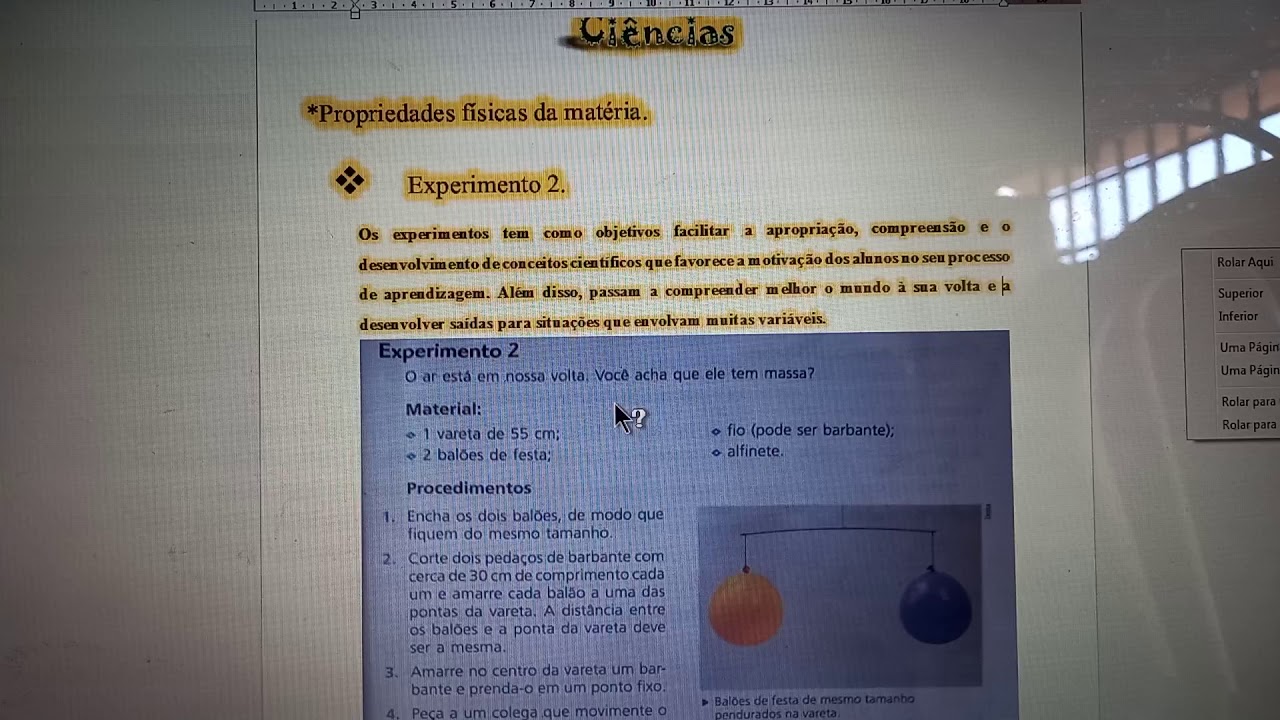 Experiencia Que Prova Que O Ar Tem Massa