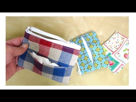 Diyティッシュポーチの作り方 Tissue Pouch Tutorial Youtube