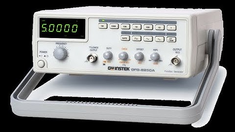 Intro to the Function Generator using GW Instek GFG-8250A