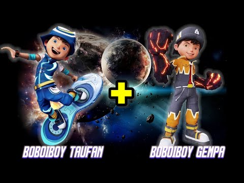 BOBOIBOY TAUFAN + BOBOIBOY GEMPA FUSION || Combining Both BoBoiBoy Galaxy Elementals 🌪⛰️