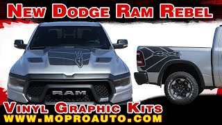2019 2020 2021 Dodge Ram Rebel Stripes   Dodge Ram Decals   Ram Vinyl Graphics from MoProAuto