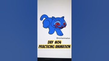 DAY #04 - Practicing Animation ✍️ #art #shorts