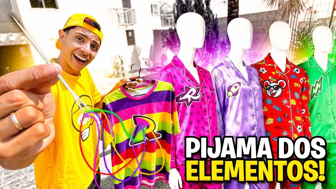 FIZ OS PIJAMAS DOS ELEMENTOS *Os rosa gostaram ?