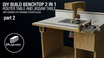 Build a Benchtop 2 in 1 ROUTER TABLE and JIGSAW TABLE | DIY - part 2