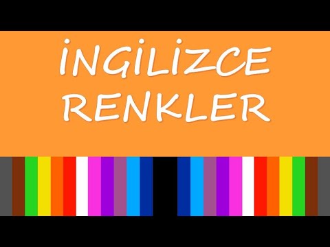 İngilizce Renkler ve