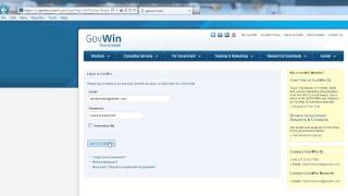 Accessing GovWin's Opportunity Manager