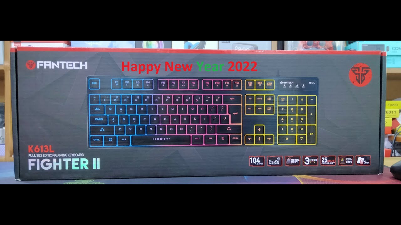 FANTECH K613L Fighter II Gaming Keyboard (With Number Pad)