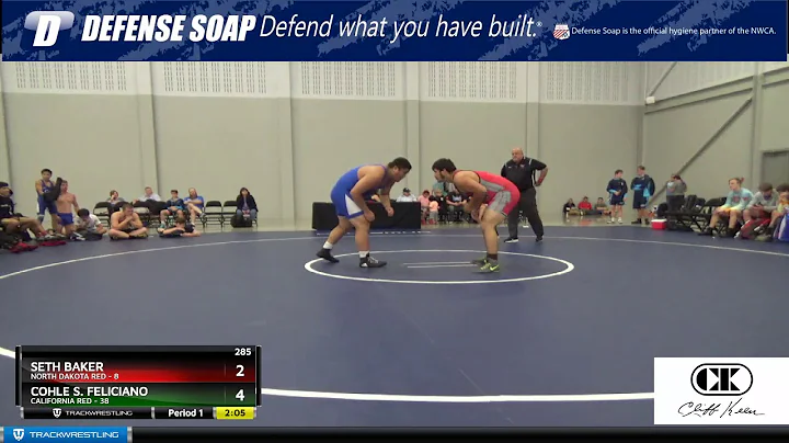 Mat 3 285 Seth Baker North Dakota Red Vs Cohle S. Feliciano California Red