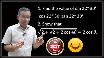 Class 11 Maths Chapter 3 Trigonometry Important Questions  RB Classes XI Trigonometry #46