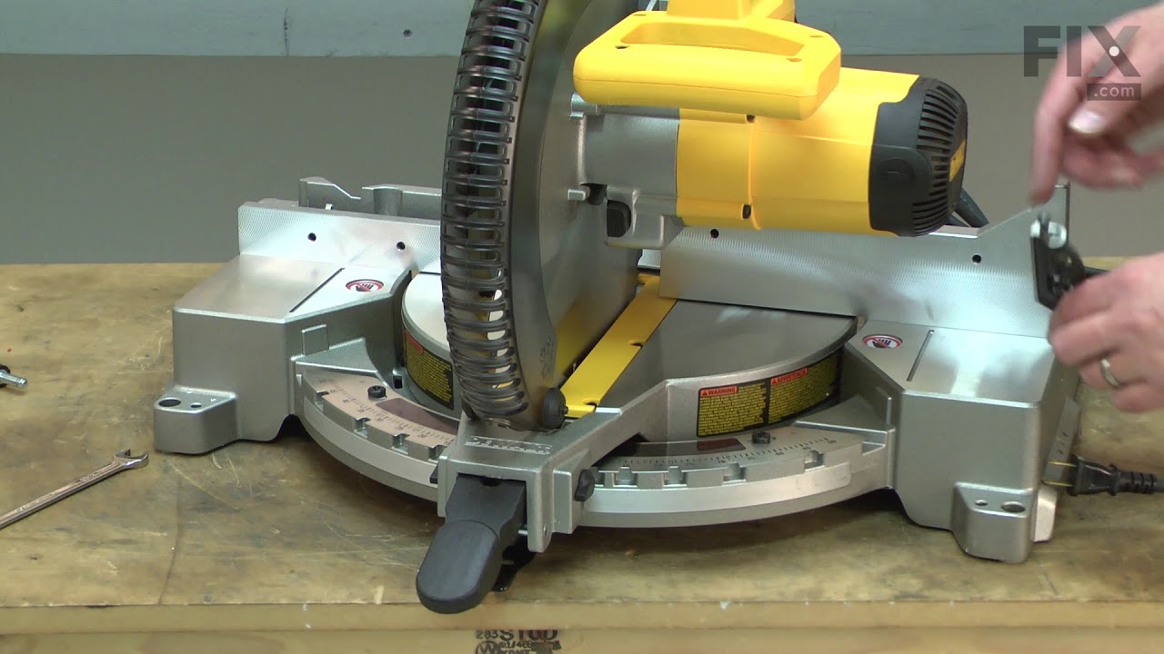 DeWalt Miter Saw Repair How to Replace the Fence YouTube