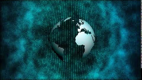 Rotating Globe with Pixelated Blue | Motion Background Animation HD | Royalty Free.