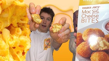 TRADER JOES REVIEW!!! Air-Fried, Baked, and "Waffled" Mac And Cheese Bites!