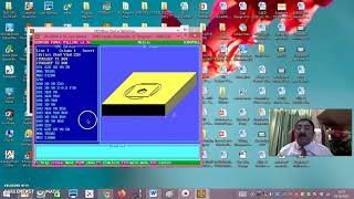 CNC Manual Part programming-Milling- Demo-Fanuc Milling Simulation software- Problem-2-Session-2 screenshot 3