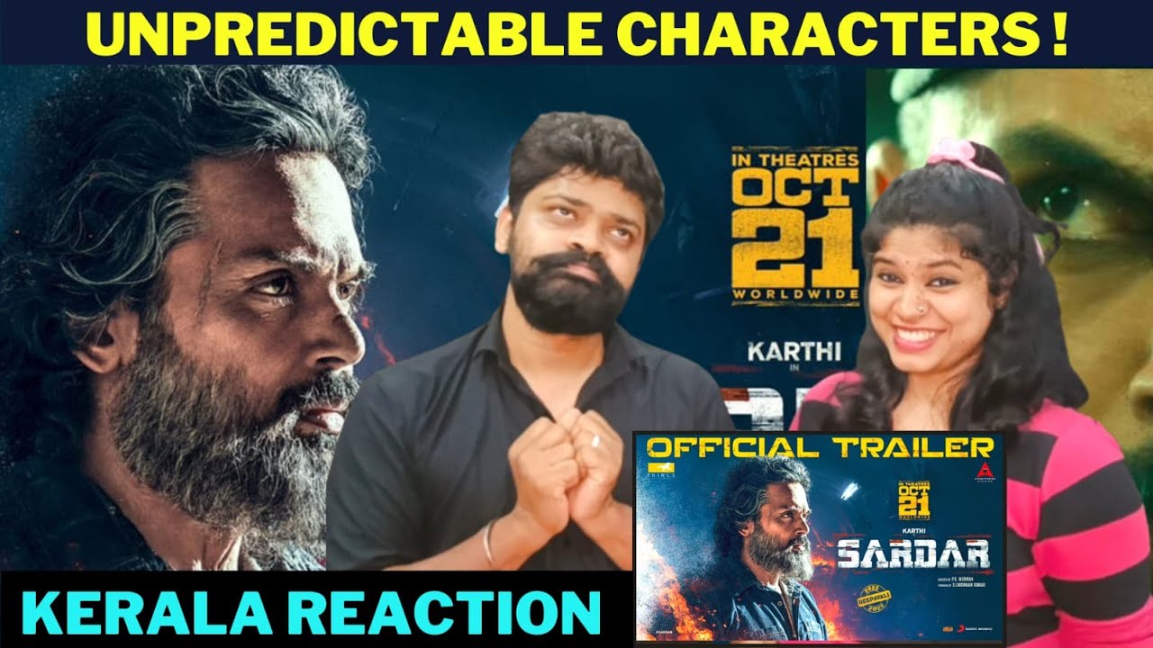 Sardar Official Trailer REACTION | Malayalam | Karthi, RaashiiKhanna | GV Prakash Kumar |P.S Mithran