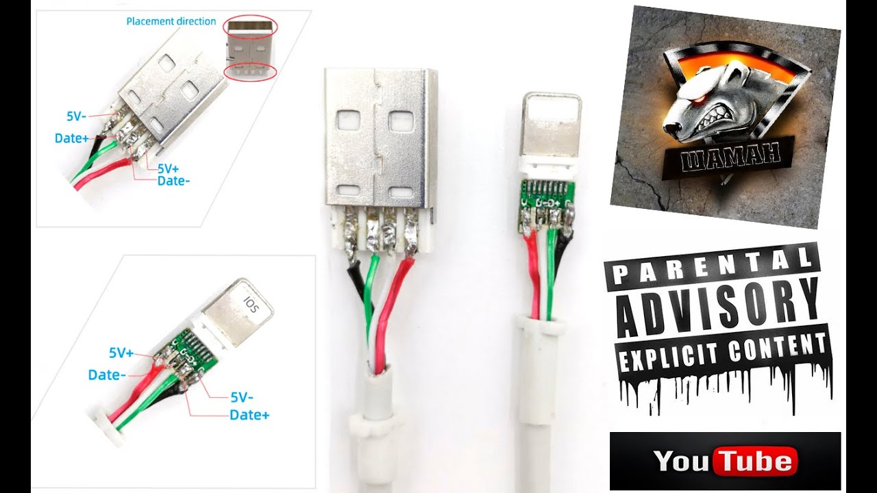 Ремонт кабеля iPhone, iPad - YouTube