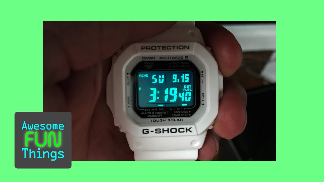 Why Japan is Awesome! G-Shock Numbers Glow (not the background