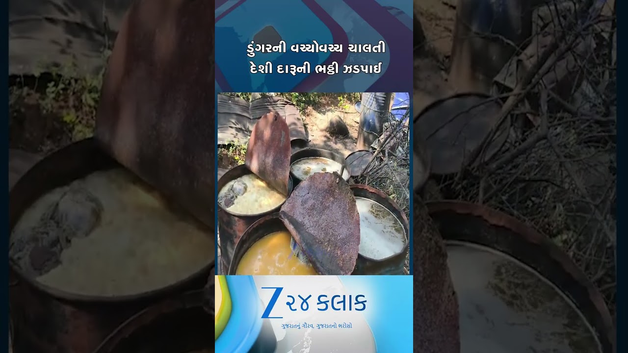 બરડા ડુંગરની આડમાં નશાનું દૂષણ, દ્વારકાની ભાણવડ પોલીસે દેશી દારૂની ભઠ્ઠી ઝડપી પાડી