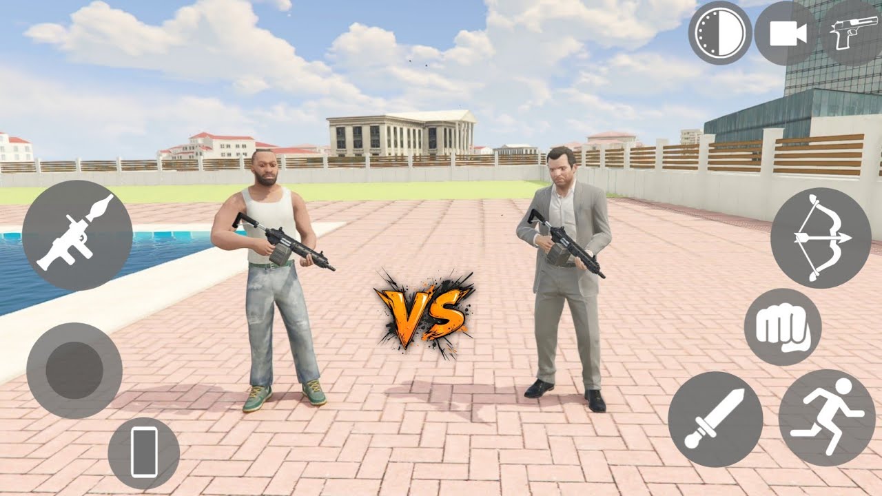 😱 Gta 5 Michael Attack Franklin House - INDIAN BIKE DRIVING 3D