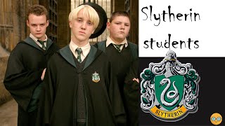 Some of the students from Slytherin in alphabetical order. #harrypotter