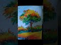 tree painting oil pastel // tree paint with pastel colour // beautiful tree painting