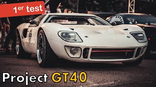 1er TEST JE CONDUIS MA GT40 avec sa carrosserie ! [GT40 project #60]