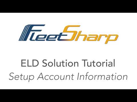FleetSharp Tutorial #4: Setup Account Info