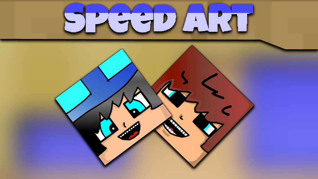 Minecraft Cartoon Head Speed Art | Photoshop Touch