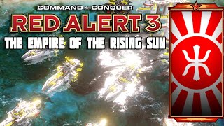 Red Alert 3 - The Empire of The Rising Sun - Co-op vs Brutal Soviets - Skirmish Gameplay