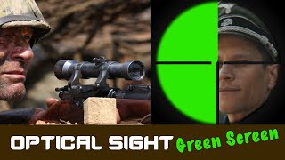 Optical sight - GREEN SCREEN template. Оптический прицел - шаблон.