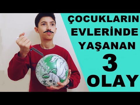 ÇOCUKLARIN EVDE YAŞADIĞI 3 OLAY 😵 ( PARODİ / VİNE )