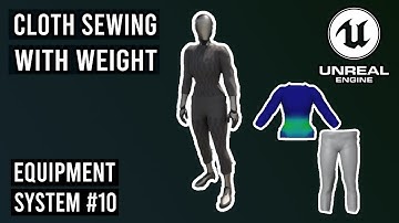 Cloth Sewing in Blender for Unreal Engine   - Equipment System #10 #ue5