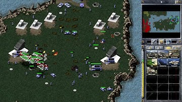 MASSIVE Yak Rush / AI FREAKS Out : C&C Red Alert Soviet Mission 5 Khalkis Island