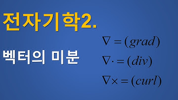 전자기학 2.  벡터의 미분-기울기, 발산, 회전