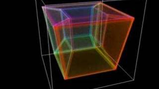 Tesseract - single plane rotation- transparent
