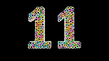 Learn Number 11 on 3d Color Balls | Sparta Neon Outline Effects (sponsored by preview2effects)