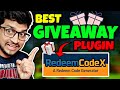 How to add Giveaway Plugin in Minecraft Server | RedeemcodeX plugin